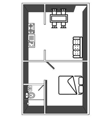 Chalet 1 habitación, con wifi
