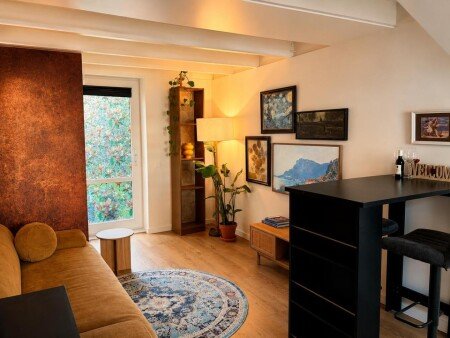 Appartement 1 slaapkamer, met tuin