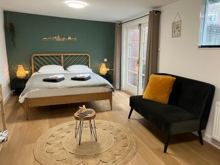 Appartement 1 slaapkamer, met tuin