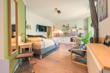 Appartement 1 slaapkamer, met tuin