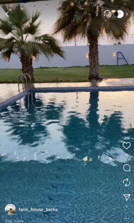 House 11 guests, with pool