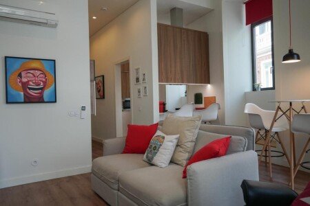 Apartamento 1 habitación, con aire acondicionado