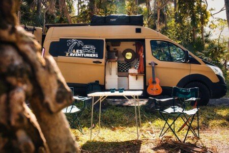 Camping / Mobil Home 1 chambre, avec jardin