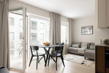 Apartamento 1 habitación, con jardín