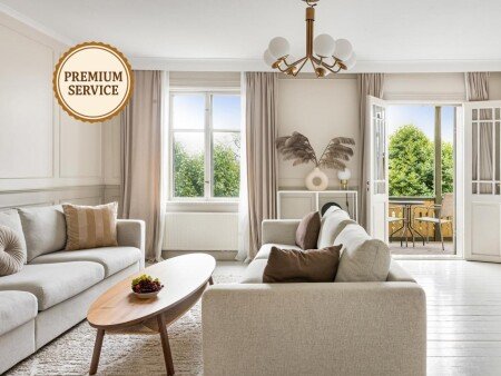 Apartamento 2 habitaciones, con jardín