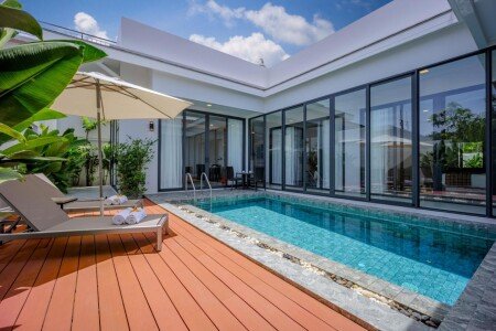 Villa 4 voyageurs, avec piscine