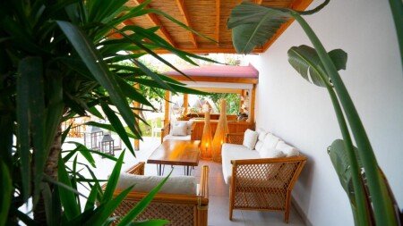 Hotel met tuin