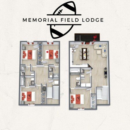 Apartment 4 bedrooms, with air conditioning