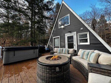 Chalet 2 chambres, avec jardin
