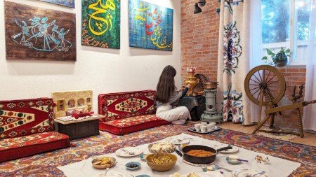 Bed and breakfast 1 bedroom, with air conditioning