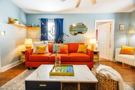 Apartment 1 bedroom, with garden