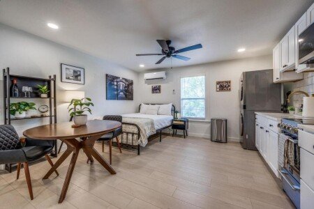 Apartment 1 bedroom, with garden