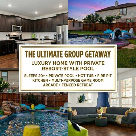 House 22 guests, with jacuzzi