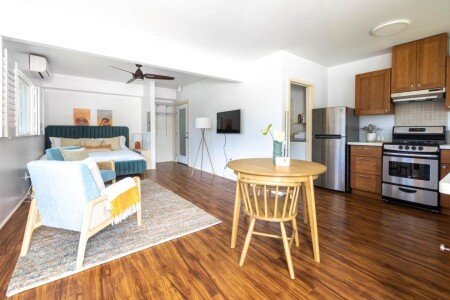 Apartment 1 bedroom, with garden