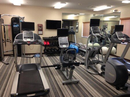 Hotel with gym