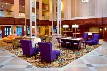 Hotel with gym