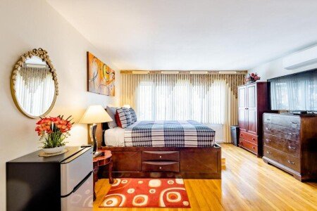 Apartment 1 bedroom, with garden