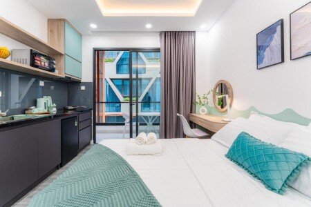 Studio design, 1 chambre, avec jardin