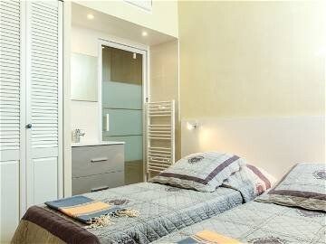 Chambre 2 voyageurs, avec petit-déjeuner