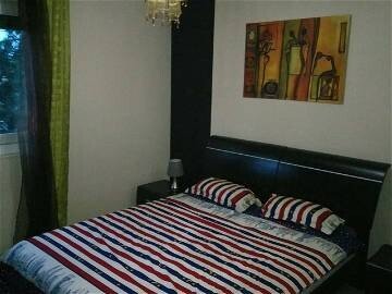 Chambre confortable, 4 voyageurs, avec petit-déjeuner