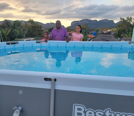 Chambre chic, 4 voyageurs, avec piscine