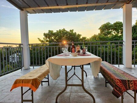 Room 4 guests, with pool