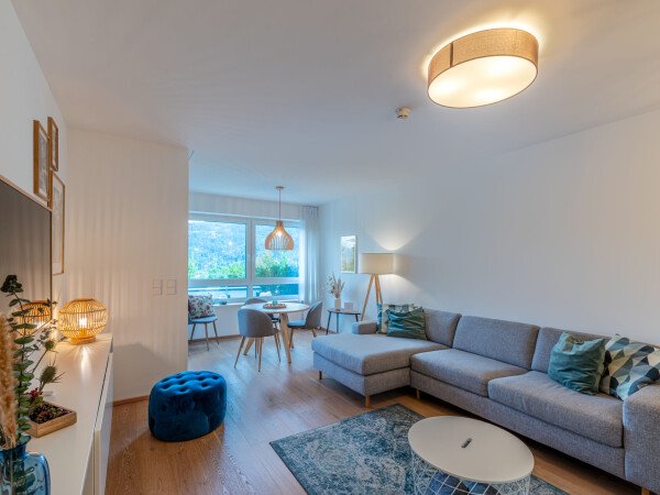 Appartamento 1 camera, con giardino