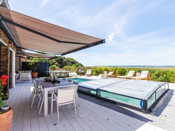 Maison de campagne confortable, 3 chambres, avec vue sur mer