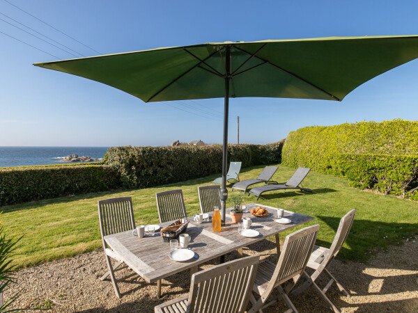 Maison de campagne confortable, 3 chambres, avec vue sur mer