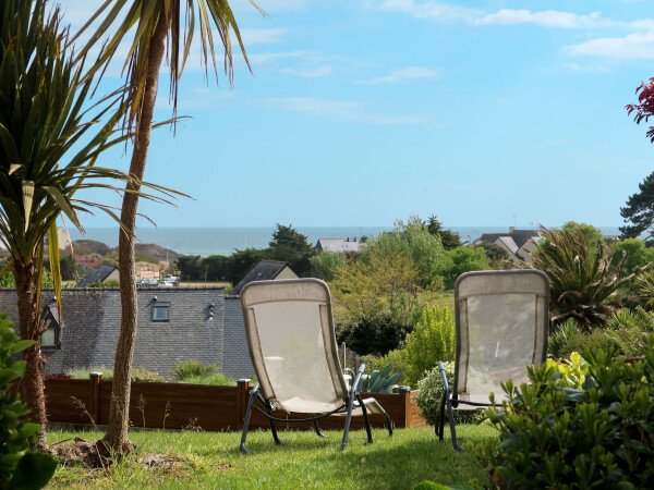 Maison de campagne cozy, 2 chambres, avec vue sur mer
