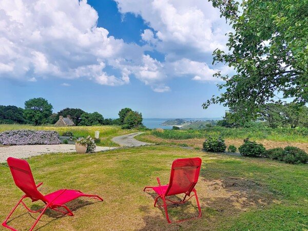Maison de campagne cozy, 3 chambres, avec vue sur mer