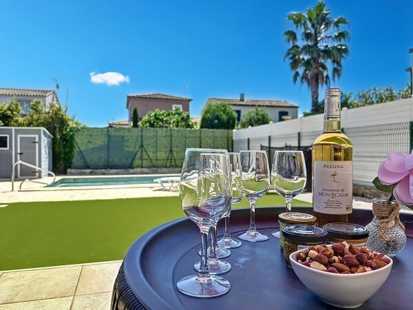 Maison de campagne 3 chambres, avec piscine