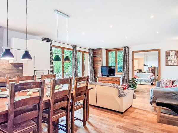 Chalet confortable, 2 chambres, avec salle de sport