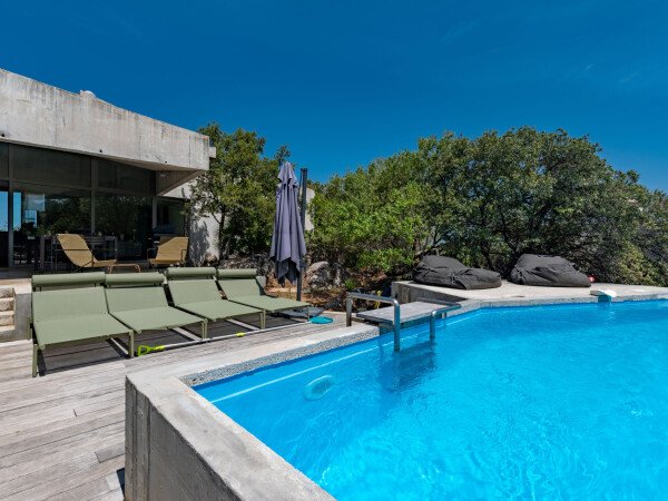 Villa moderne moderne, 4 chambres, avec vue sur mer