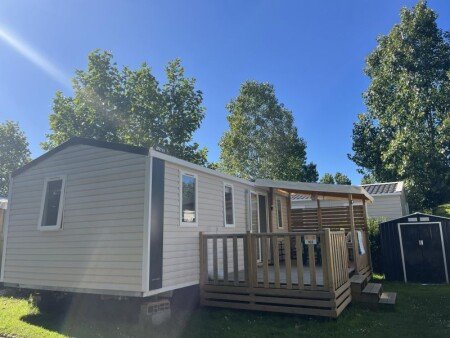 Mobil home 3 chambres, avec piscine