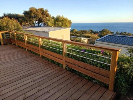 Mobil home 2 chambres, avec vue sur mer