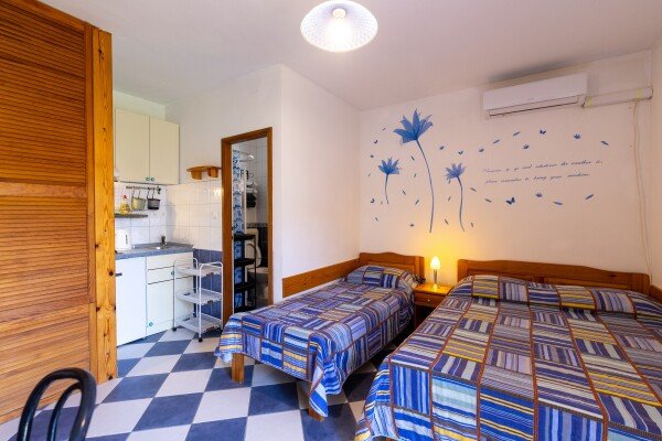 Apartamento 1 habitación, con aire acondicionado