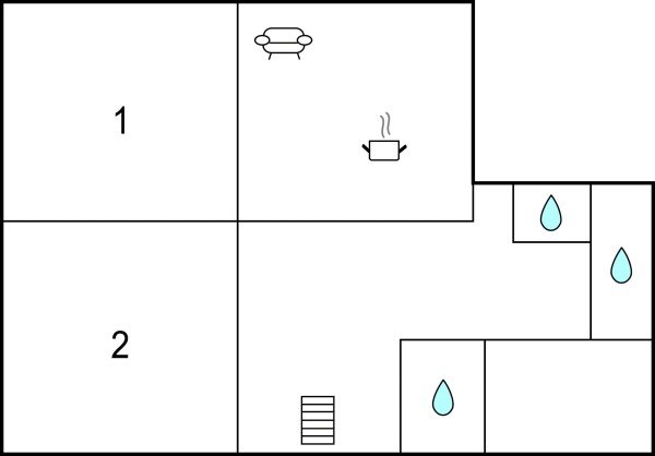 Appartement 2 slaapkamers, met wifi