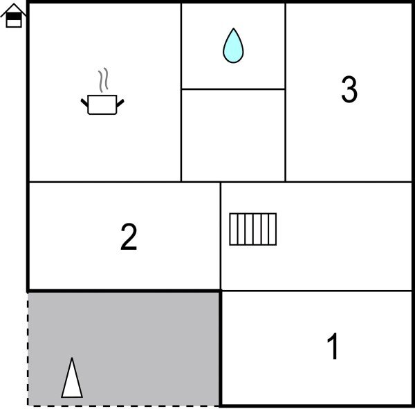 Wohnung 3 Schlafzimmer, mit WLAN