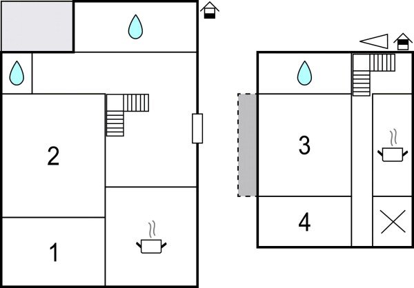 Ferienhaus 4 Schlafzimmer, mit Kamin
