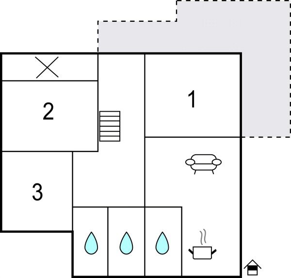 Appartamento 3 camere, con giardino