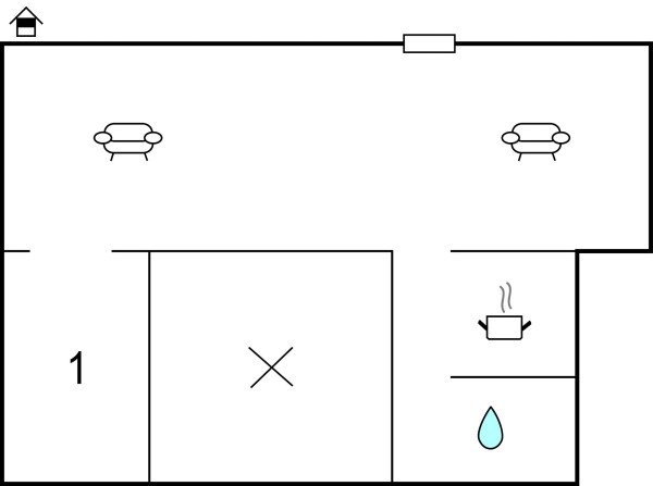 Wohnung 1 Schlafzimmer, mit WLAN