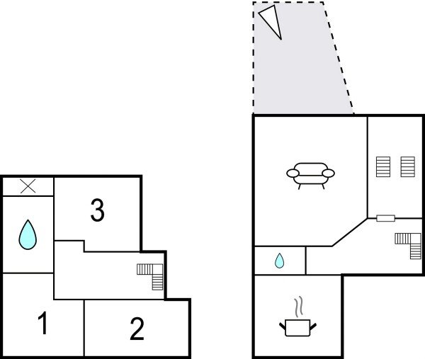 Wohnung 3 Schlafzimmer, mit WLAN