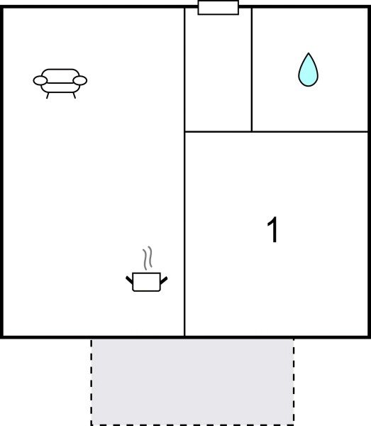 Wohnung 1 Schlafzimmer, mit WLAN