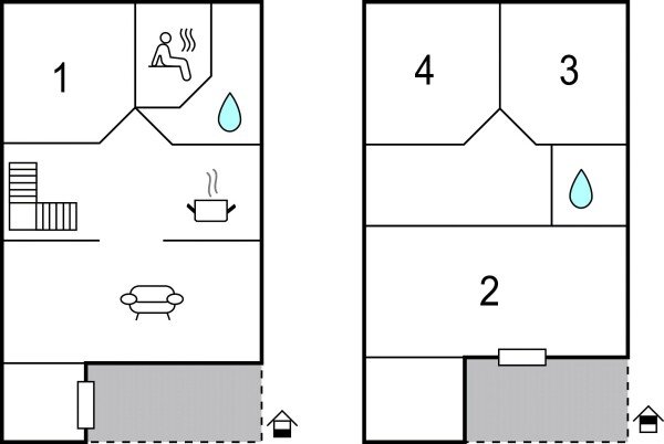 Ferienhaus 4 Schlafzimmer, mit Kamin