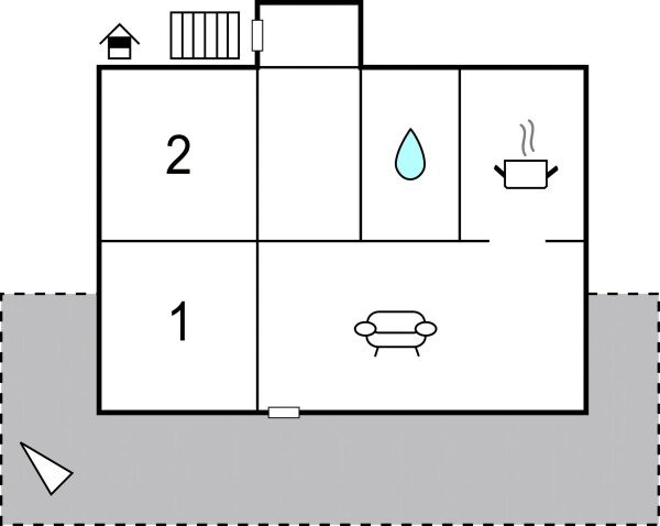 Wohnung 2 Schlafzimmer, mit WLAN