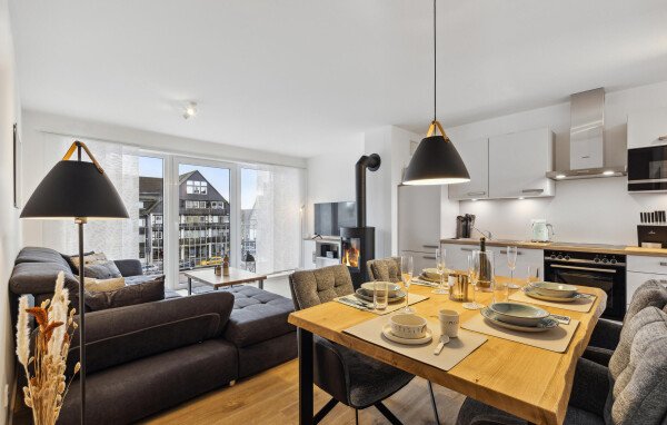 Wohnung 2 Schlafzimmer, mit Kamin