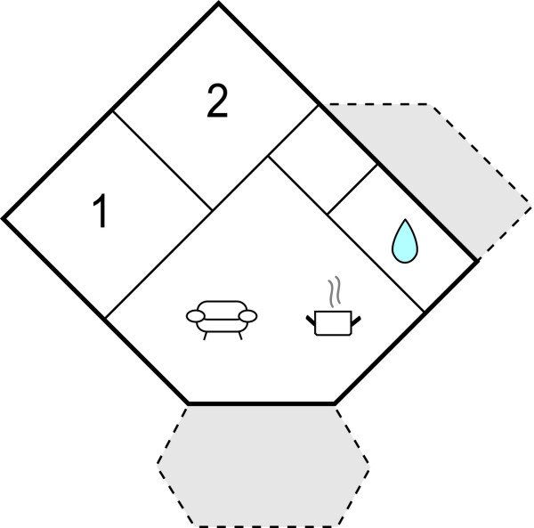 Apartment 2 bedrooms, with sea view