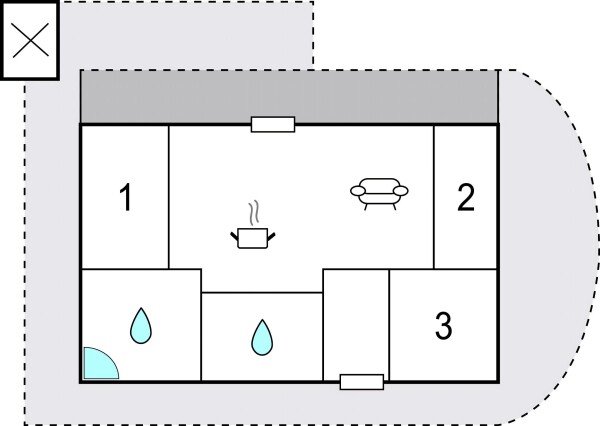 Ferienhaus 3 Schlafzimmer, mit Klimaanlage