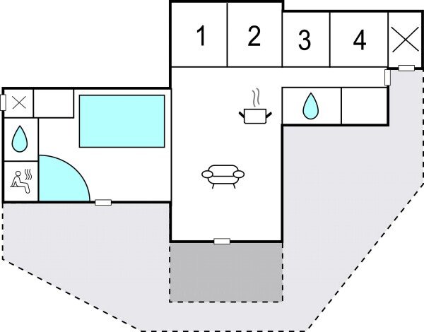 Huis 4 slaapkamers, met sea view